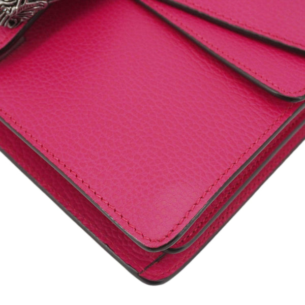 GUCCI Dionysus Small Calfskin Leather Crossbody Bag Pink 400249