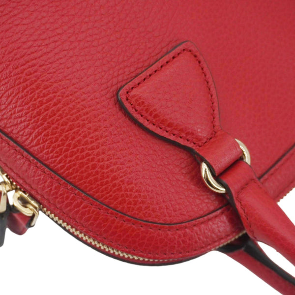 GUCCI Dome Small Dollar Calfskin Leather Crossbody Bag Red 449661