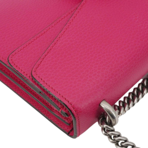 GUCCI Dionysus Small Calfskin Leather Crossbody Bag Pink 400249