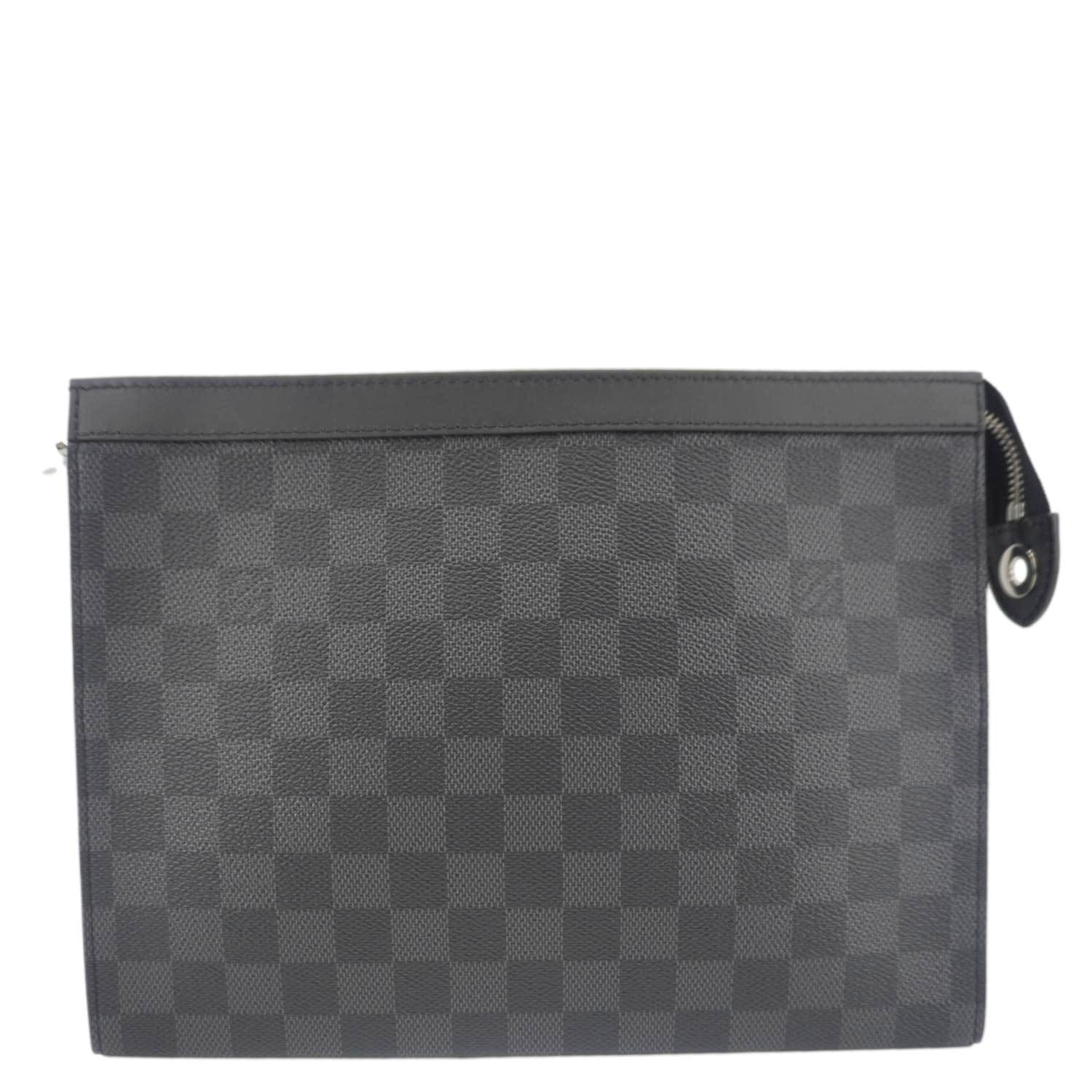LOUIS VUITTON Voyage MM Damier Graphite Pouch Black