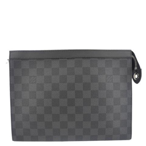 LOUIS VUITTON Voyage MM Damier Graphite Pouch Black