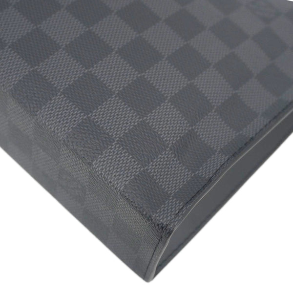 LOUIS VUITTON Voyage MM Damier Graphite Pouch Black