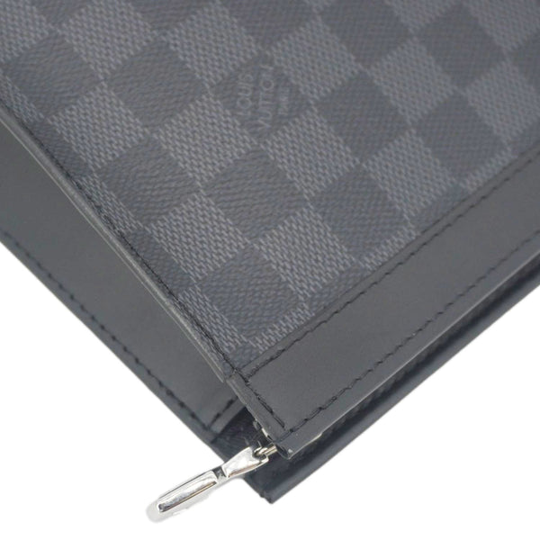 LOUIS VUITTON Voyage MM Damier Graphite Pouch Black