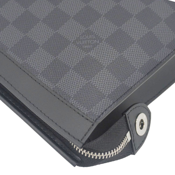 LOUIS VUITTON Voyage MM Damier Graphite Pouch Black
