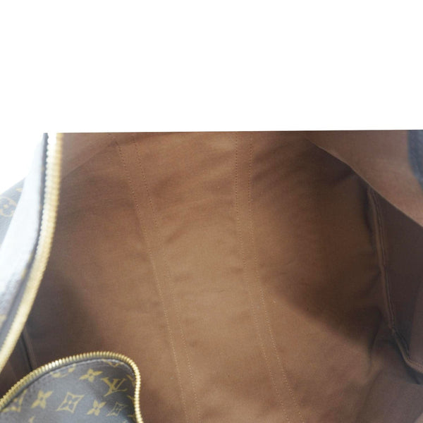 LOUIS VUITTON Keepall 55 Monogram Canvas Boston Bag Brown