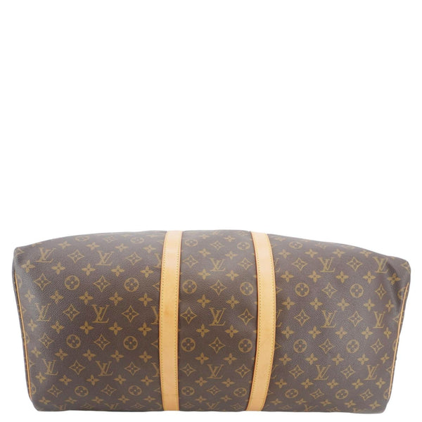 LOUIS VUITTON Keepall 55 Monogram Canvas Boston Bag Brown