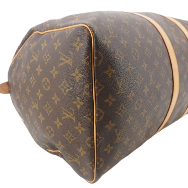LOUIS VUITTON Keepall 55 Monogram Canvas Boston Bag Brown