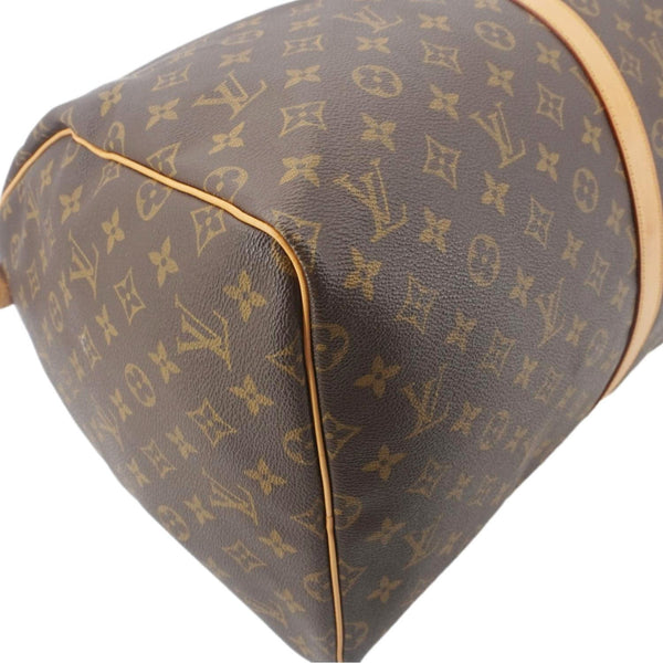 LOUIS VUITTON Keepall 55 Monogram Canvas Boston Bag Brown