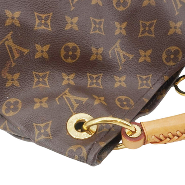 LOUIS VUITTON Artsy MM Monogram Canvas Shoulder Bag Brown