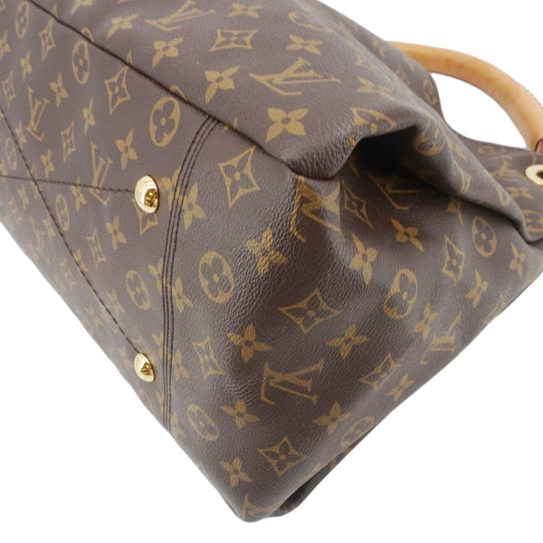 LOUIS VUITTON Artsy MM Monogram Canvas Shoulder Bag Brown