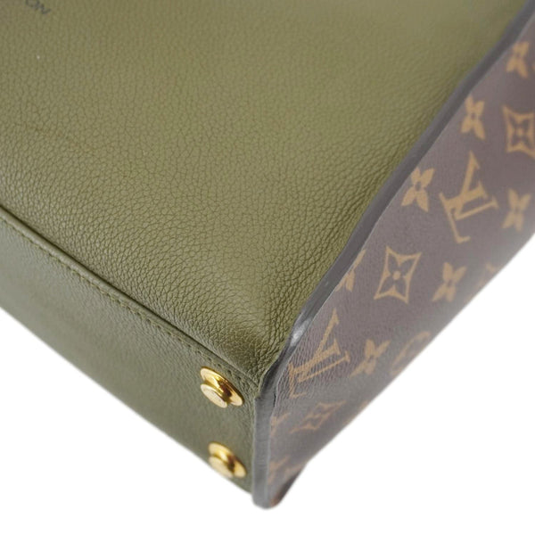 LOUIS VUITTON On My Side MM Monogram Canvas Satchel Bag Cream