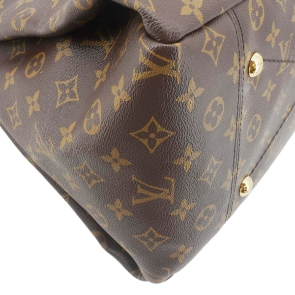 LOUIS VUITTON Artsy MM Monogram Canvas Shoulder Bag Brown