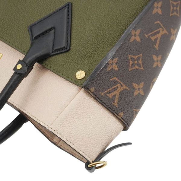 LOUIS VUITTON On My Side MM Monogram Canvas Satchel Bag Cream