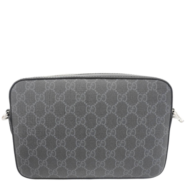 GUCCI Azalea Retro Interlocking G Supreme Canvas Shoulder Bag Black 703468