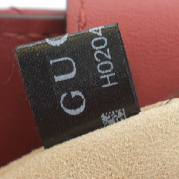 GUCCI GG Marmont Medium Matelasse Leather Top Handle Shoulder Bag Red 443505