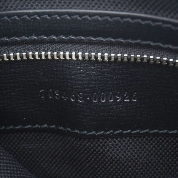 GUCCI Azalea Retro Interlocking G Supreme Canvas Shoulder Bag Black 703468