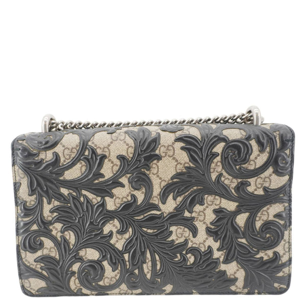 GUCCI Arabesque Small Dionysus GG Supreme Canvas Shoulder Bag Black 400249