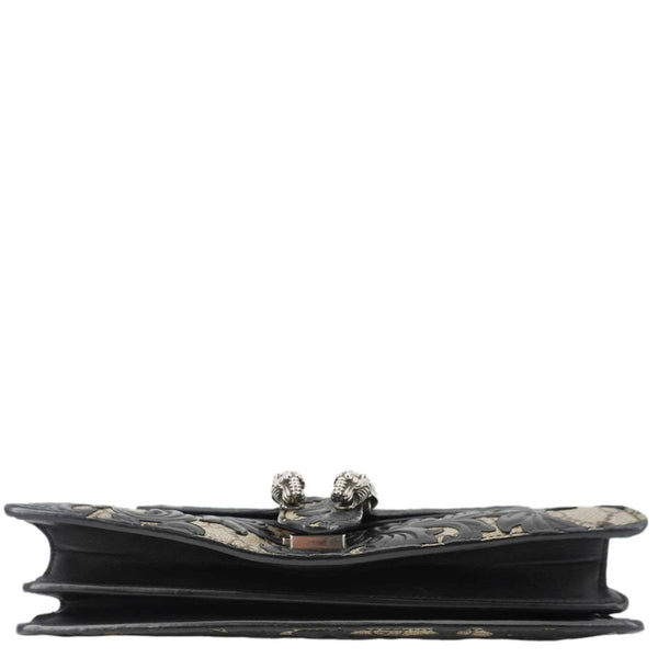 GUCCI Arabesque Small Dionysus GG Supreme Canvas Shoulder Bag Black 400249