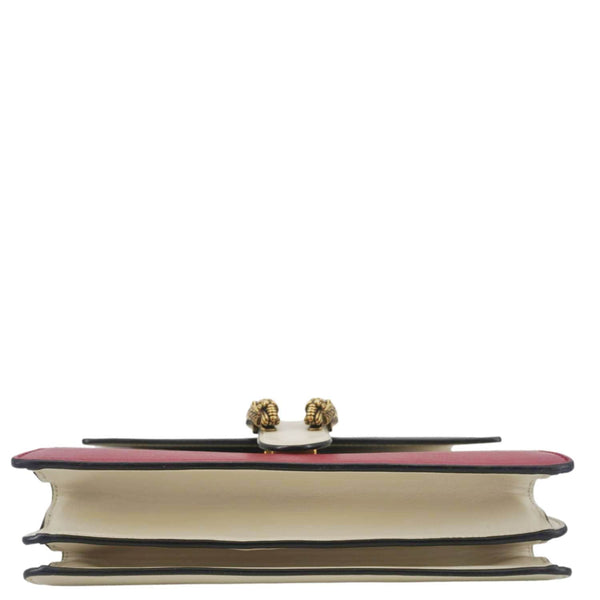 GUCCI Dionysus Bamboo Medium Leather Top Handle Shoulder Bag White 448075