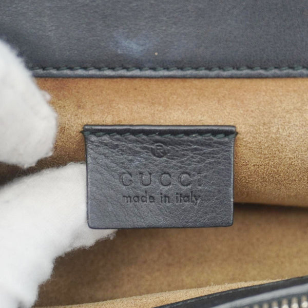 GUCCI Arabesque Small Dionysus GG Supreme Canvas Shoulder Bag Black 400249