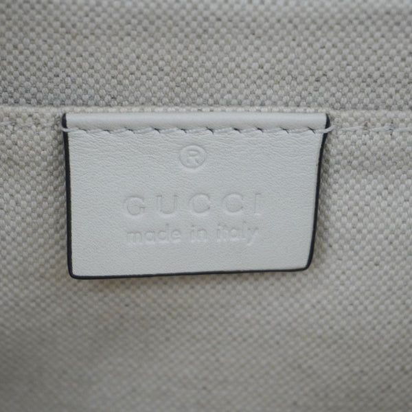 GUCCI Dionysus Bamboo Medium Leather Top Handle Shoulder Bag White 448075