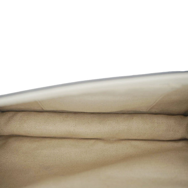 GUCCI Dionysus Bamboo Medium Leather Top Handle Shoulder Bag White 448075