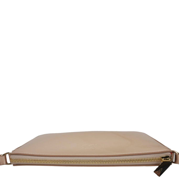 CHRISTIAN LOUBOUTIN Loubila Metallic Nappa Leather Tote Bag Leche