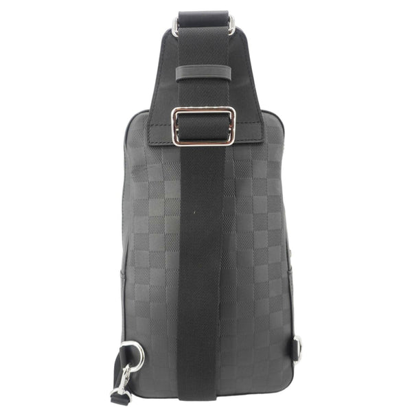 LOUIS VUITTON Avenue Sling Damier Infini Leather Backpack Bag Black