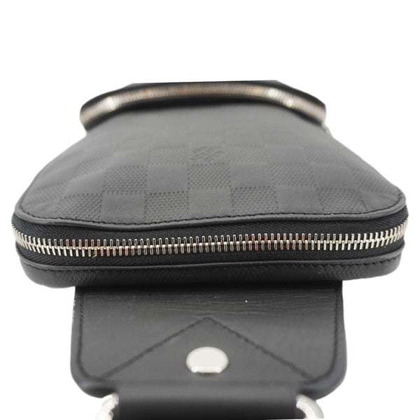 LOUIS VUITTON Avenue Sling Damier Infini Leather Backpack Bag Black