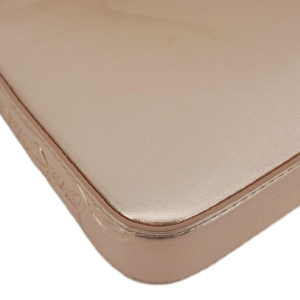 CHRISTIAN LOUBOUTIN Loubila Metallic Nappa Leather Tote Bag Leche