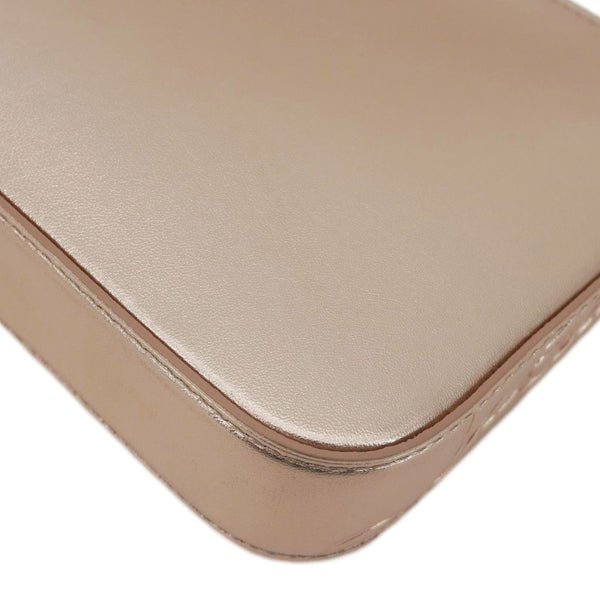 CHRISTIAN LOUBOUTIN Loubila Metallic Nappa Leather Tote Bag Leche