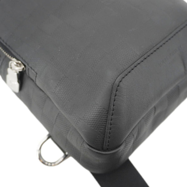 LOUIS VUITTON Avenue Sling Damier Infini Leather Backpack Bag Black