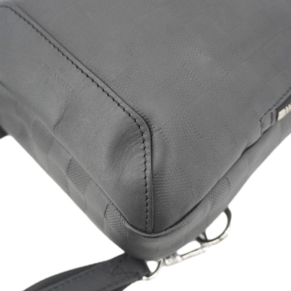 LOUIS VUITTON Avenue Sling Damier Infini Leather Backpack Bag Black