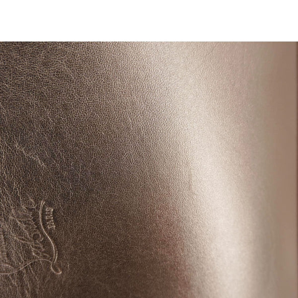 CHRISTIAN LOUBOUTIN Loubila Metallic Nappa Leather Tote Bag Leche