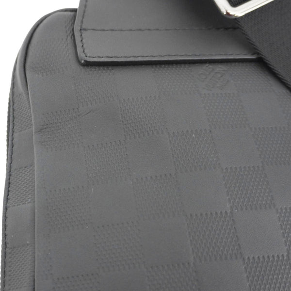 LOUIS VUITTON Avenue Sling Damier Infini Leather Backpack Bag Black