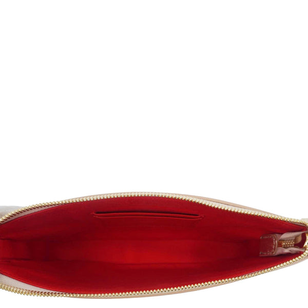 CHRISTIAN LOUBOUTIN Loubila Metallic Nappa Leather Tote Bag Leche