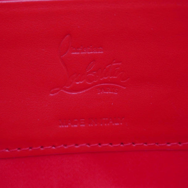 CHRISTIAN LOUBOUTIN Loubila Metallic Nappa Leather Tote Bag Leche