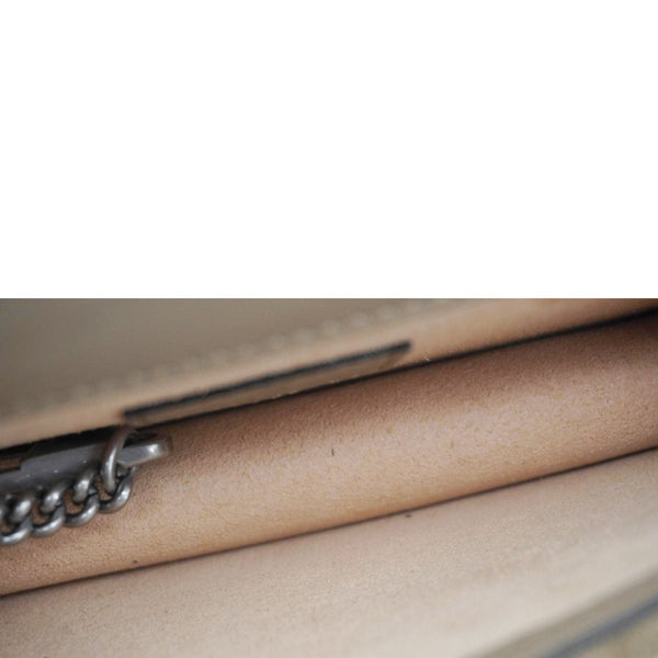 GUCCI Dionysus Super Mini GG Supreme Canvas Crossbody Bag Taupe 476432