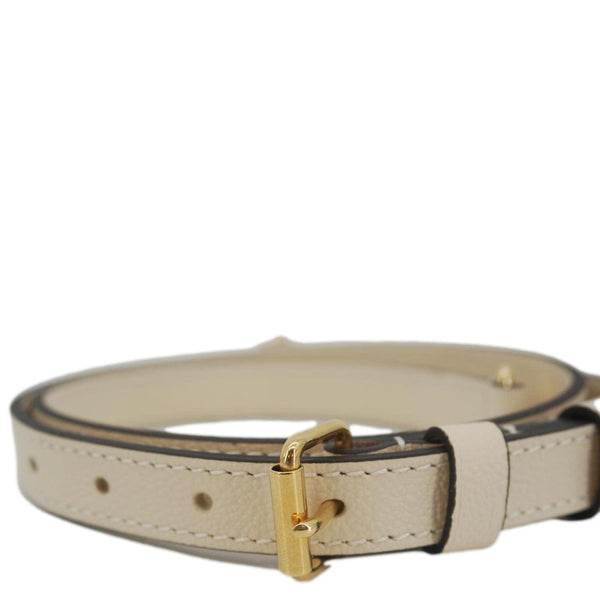 LOUIS VUITTON Leather Adjustable Shoulder Strap Beige
