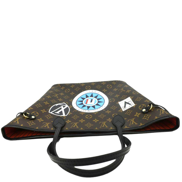 LOUIS VUITTON Neverfull My LV World Tour Monogram Canvas Tote Bag Brown