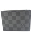 LOUIS VUITTON Damier Graphite Canvas Multiple Wallet Black