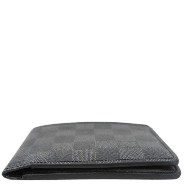 LOUIS VUITTON Damier Graphite Canvas Multiple Wallet Black