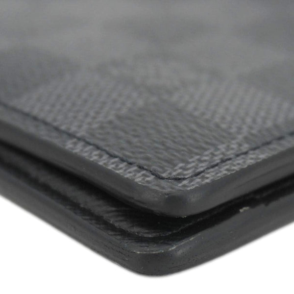 LOUIS VUITTON Damier Graphite Canvas Multiple Wallet Black