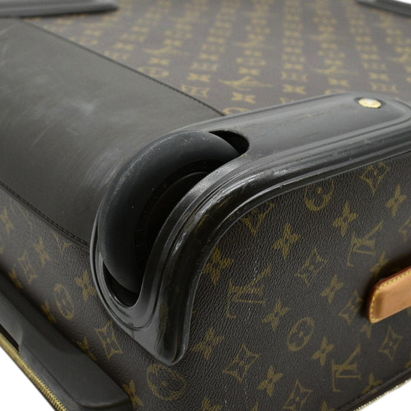 LOUIS VUITTON Pegase 55 Monogram Canvas Luggage Suitcase Travel Bag Brown