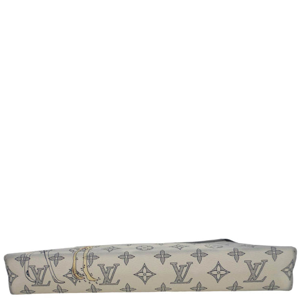 LOUIS VUITTON Savane Pochette Monogram Chapman Canvas Pouch Dune