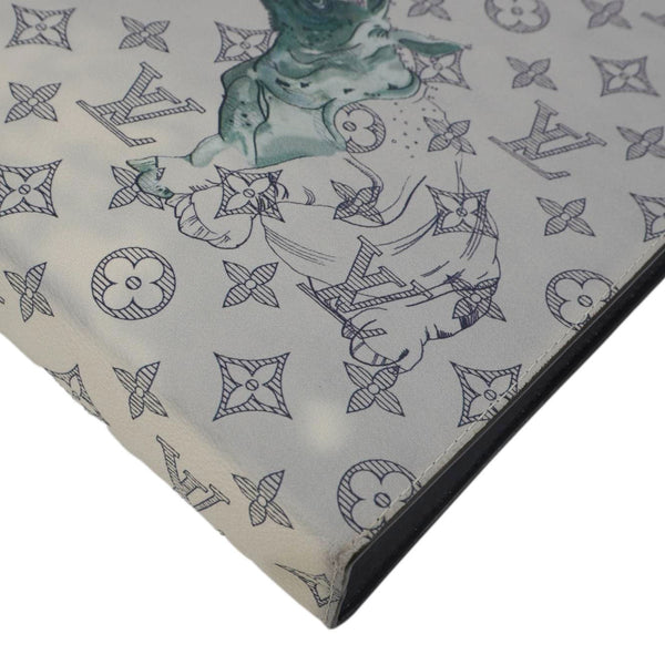 LOUIS VUITTON Savane Pochette Monogram Chapman Canvas Pouch Dune