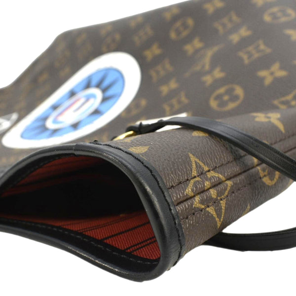 LOUIS VUITTON Neverfull My LV World Tour Monogram Canvas Tote Bag Brown