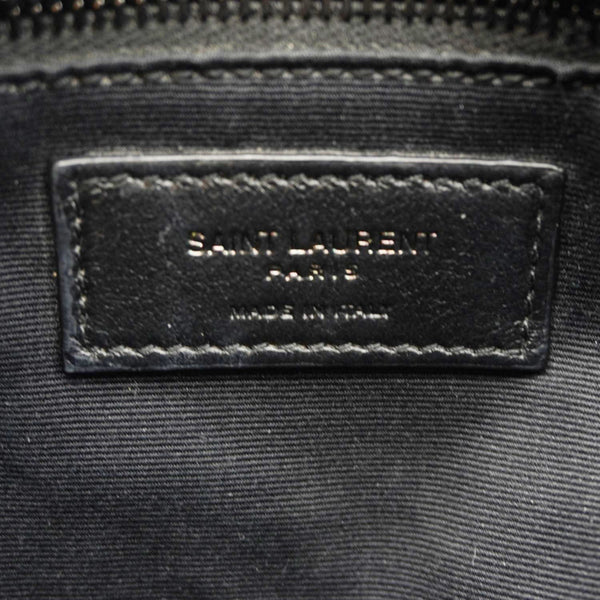 YVES SAINT LAURENT Loulou Puffer Quilted Lambskin Leather Crossbody Bag Black