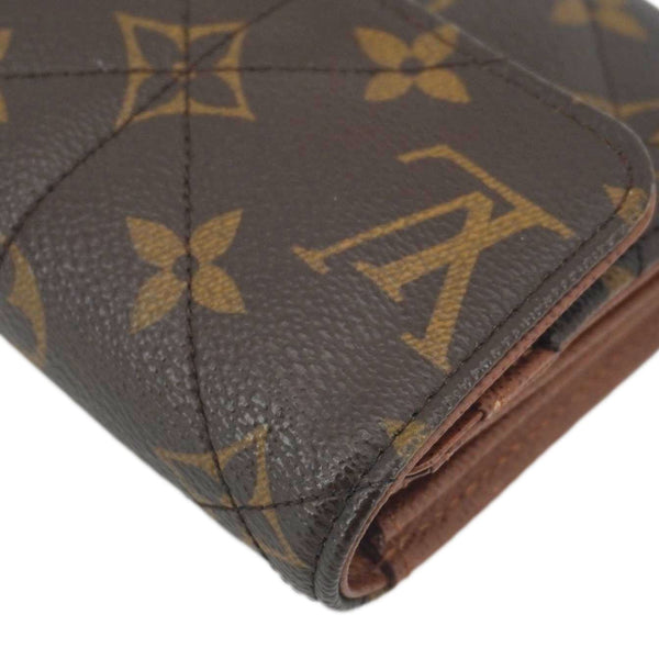 LOUIS VUITTON Sarah Etoile Monogram Canvas Wallet Brown