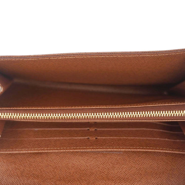 LOUIS VUITTON Sarah Etoile Monogram Canvas Wallet Brown